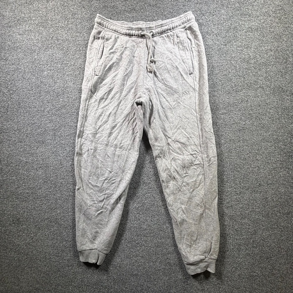 adidas ALL SZN Joggers Sweatpants Womens Small Gray Fleece Drawstring Activewear